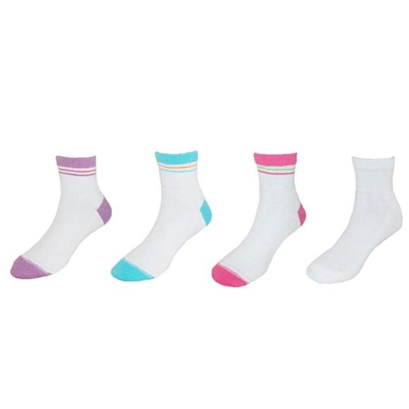 Hanes Kids Girls 6-pack Assorted Socks - Picture 1 of 4